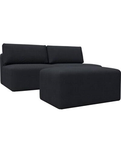 Комплект мягкой мебели Лига Диванов Лига-060 НПБ с пуфом / 129664 Лига диванов