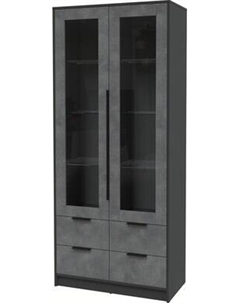 Шкаф с витриной Интерлиния Концепт КТ-ШВ2