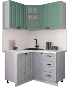 Кухонный гарнитур Интерлиния Мила Деко 1.2x1.3