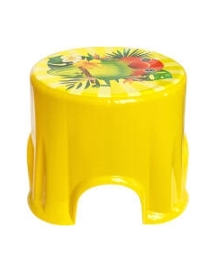 Табурет-подставка Эльфпласт Пенек с рисунком / EP163