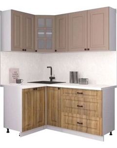 Кухонный гарнитур Интерлиния Мила Деко 1.2x1.7