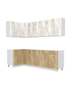 Кухонный гарнитур Интерлиния Мила Лайт 1.2x2.5 без столешницы