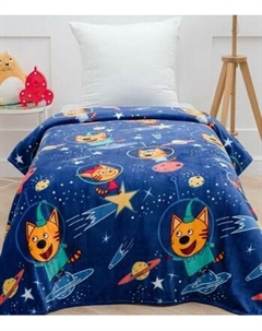 Плед Павлинка Три Кота космос 150x100