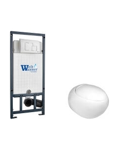 Унитаз подвесной с инсталляцией WeltWasser Marberg 507 + Jeckenbach 004 GL-WT + Mar 507 SE GL-WT Weltwasser