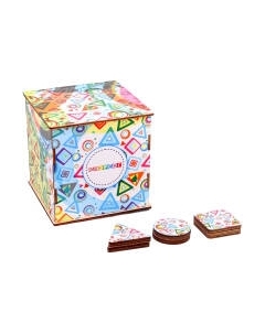 Развивающий игровой набор Smile Decor Тактильный куб. Фигуры / 7585589 Smile decor