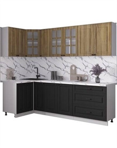 Кухонный гарнитур Интерлиния Мила Деко 1.2x2.5