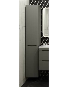 Шкаф-пенал для ванной Symbolite Бергамо L Люкс Plus с корзиной