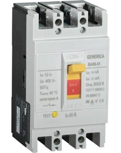 Выключатель автоматический Generica SAV10-3-0080-G