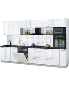 Кухонный гарнитур Интерлиния Мила Gloss 3.4-ПМ1-2