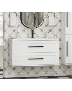 Тумба с умывальником Misty Модерн 100 / П-Мод09100-011Пр+Р-Евв14100-Д