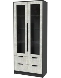 Шкаф с витриной Интерлиния Концепт КТ-ШВ2