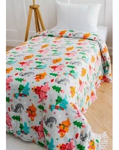 Плед Павлинка Динозаврики бэби 150x100