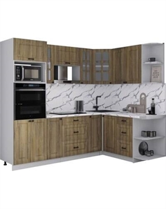 Кухонный гарнитур Интерлиния Мила Деко 1.68x2.4 PR