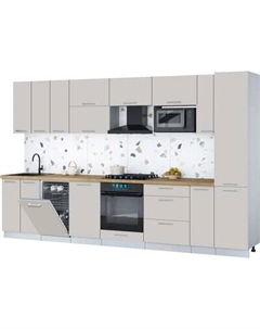 Кухонный гарнитур Интерлиния Мила Gloss 3.4-ПМ4