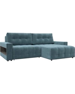 Диван угловой Лига Диванов Лига-053 НПБ угол универсальный с полками / 128936 Лига диванов