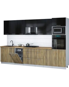 Кухонный гарнитур Интерлиния Мила Gloss 3.25-ПМ3