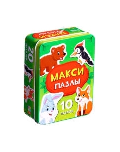 Развивающая игра Puzzle Time Макси-пазлы. Лесные зверята / 9454936 Puzzle time