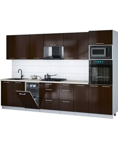 Кухонный гарнитур Интерлиния Мила Gloss 3.25-ПМ3