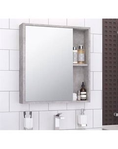Шкаф с зеркалом для ванной Runo Эко 52