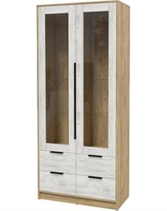 Шкаф с витриной Интерлиния Концепт КТ-ШВ2