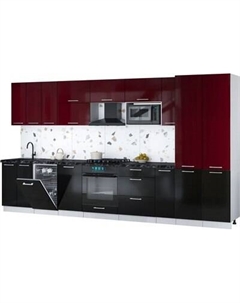 Кухонный гарнитур Интерлиния Мила Gloss 3.8-ПМ4