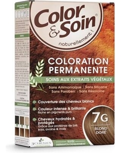 Крем-краска для волос Les 3 Chenes Color&Soin тон 7G золотистый блонд Les 3 chenes