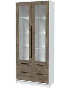 Шкаф с витриной Интерлиния Концепт КТ-ШВ2 с подсветкой