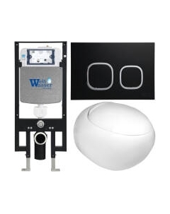 Унитаз подвесной с инсталляцией WeltWasser Amberg 497 + Jeckenbach 004 GL-WT + Amberg RD-BL Weltwasser