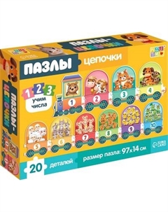 Развивающая игра Puzzle Time Учим числа / 10179128 Puzzle time
