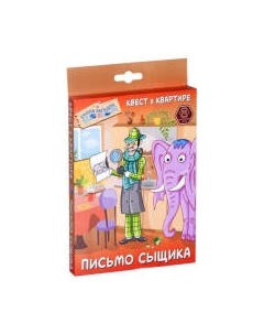 Настольная игра Правильные Игры Квест в квартире. Письмо сыщика / 51-01-01 Правильные игры