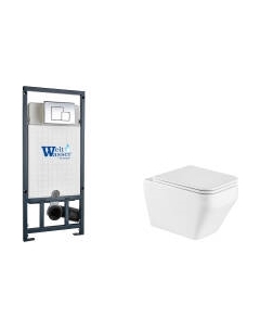 Унитаз подвесной с инсталляцией WeltWasser Marberg 507 + Hofbach 041 GL-WT + Mar 507 SE Weltwasser