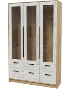 Шкаф с витриной Интерлиния Концепт КТ-ШВ3