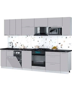 Кухонный гарнитур Интерлиния Мила Gloss 3.0-ПМ4