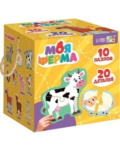 Развивающая игра Puzzle Time Макси. Моя ферма / 10574098 Puzzle time