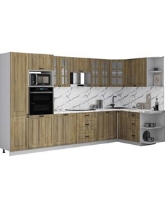Кухонный гарнитур Интерлиния Мила Деко 1.68x3.4 PR