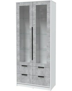 Шкаф с витриной Интерлиния Концепт КТ-ШВ2