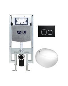 Унитаз подвесной с инсталляцией WeltWasser Amberg 497 ST+Jeckenbach 004 GL-WT+ Amberg RD-BL Weltwasser