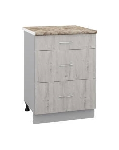 Шкаф-стол кухонный Кортекс-мебель Корнелия Лира НШ60р3ш