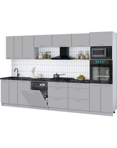 Кухонный гарнитур Интерлиния Мила Gloss 3.4-ПМ1-2