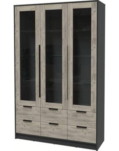 Шкаф с витриной Интерлиния Концепт КТ-ШВ3