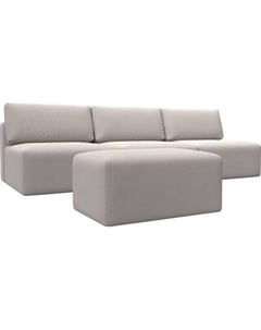 Комплект мягкой мебели Лига Диванов Лига-060 НПБ Лонг с пуфом / 129487 Лига диванов