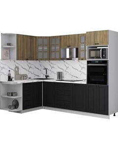 Кухонный гарнитур Интерлиния Мила Деко 1.68x2.6 LV