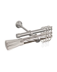 Карниз для штор АС ФОРОС Grace D25К/16Г + наконечники Буэнос Ас форос