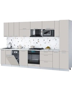 Кухонный гарнитур Интерлиния Мила Gloss 3.4-ПМ4