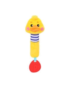 Прорезыватель для зубов Жирафики Пищалка с силиконовым прорезывателем Утенок / 939698