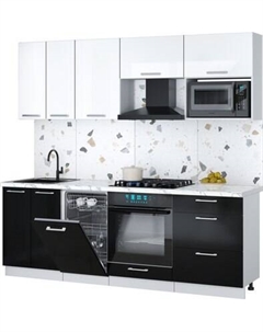 Кухонный гарнитур Интерлиния Мила Gloss 2.25-ПМ4