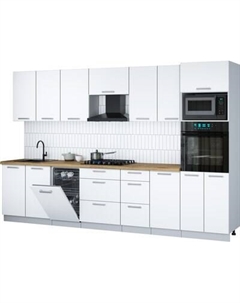 Кухонный гарнитур Интерлиния Мила Gloss 3.25-ПМ3
