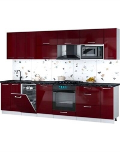 Кухонный гарнитур Интерлиния Мила Gloss 3.0-ПМ4