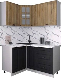 Кухонный гарнитур Интерлиния Мила Деко 1.2x1.5