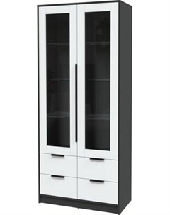 Шкаф с витриной Интерлиния Концепт КТ-ШВ2